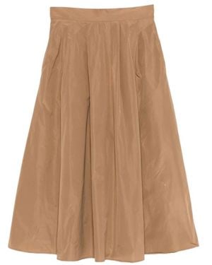 Marella Midi Skirts - Natural