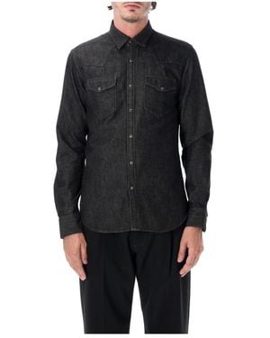 Xacus Texana Denim Overhemd - Zwart