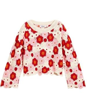Desigual Jers_Noruega Sweater - Rot