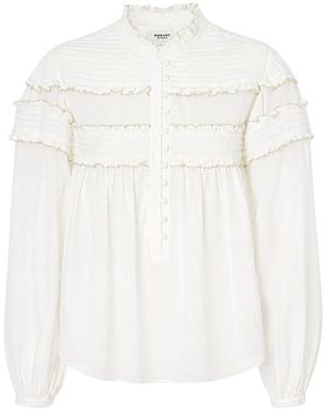 Isabel Marant Overhemden ,Wit ,Katoen Doane Top