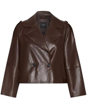 Weekend by Maxmara Leather Jackets - Brown