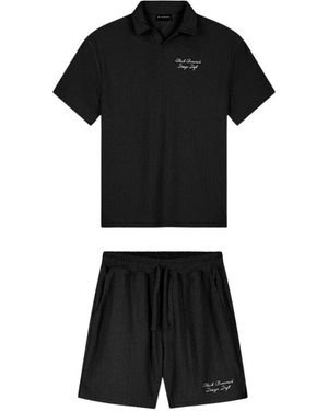 BLACK BANANAS Terry Lounge Twinset - Zwart