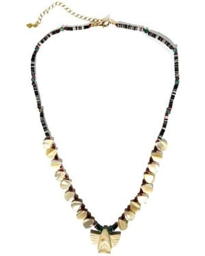 Gachon Pothier Accessoires ,Geel ,Epure Bird Necklace - Metallic