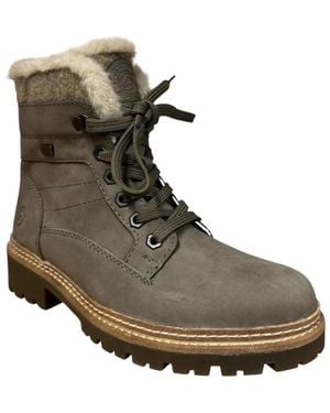 Remonte Schoenen ,Grijs ,Wol D0B81 Veterlaars - Bruin