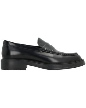 Tod's Loafer Aus Vollnarbigem Leder - Schwarz