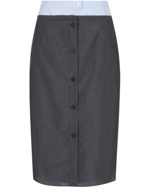 Prada Midi Skirts - Grey