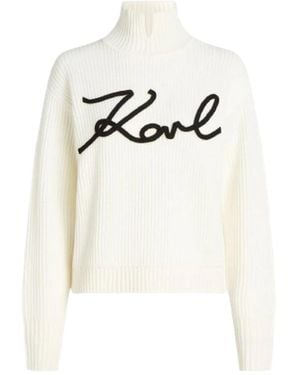 Karl Lagerfeld Turtlenecks - Wit