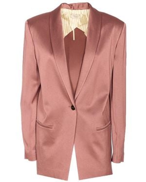 Alysi Blazer Svicola Liquid Satin - Pink