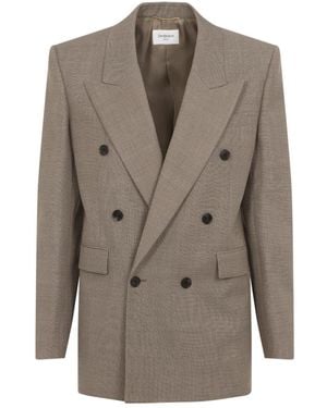 Saint Laurent Blazers - Grey
