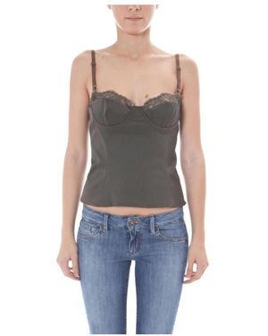 John Galliano Sleeveless Tops - Blu