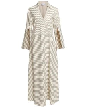 WEILI ZHENG Shirt Dresses - Natural