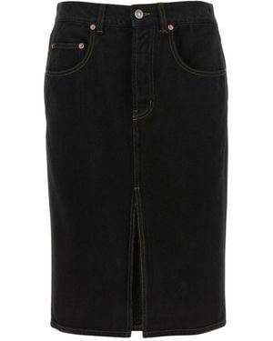 Saint Laurent Denim Skirts - Black