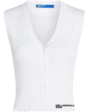 KARL LAGERFELD Cardigans - White