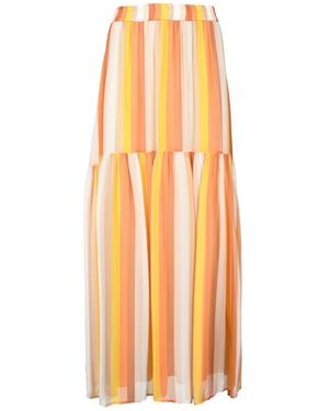 Attic And Barn Seidenmischung stylisches top - Orange