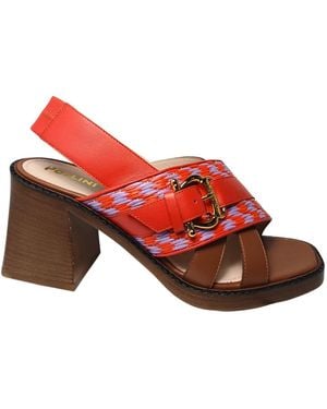 Pollini High Heel Sandals - Rojo
