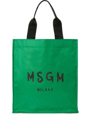 MSGM Tote Bags - Verde