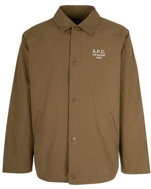 A.P.C. Light Jackets - Green