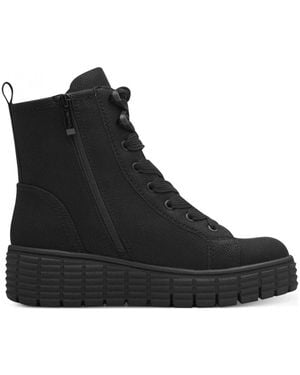 Tamaris Lace-Up Boots - Black