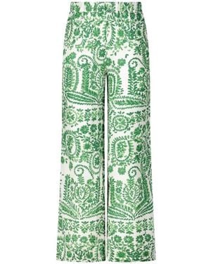 Stella Forest Bloemen Wijde Pijp Broek - Groen