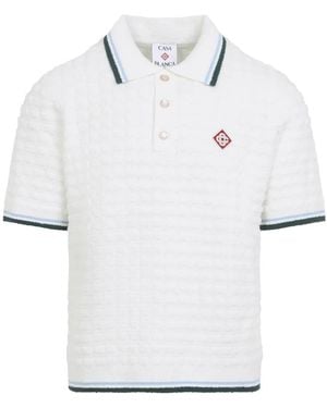 CASABLANCA Polo Shirts - White