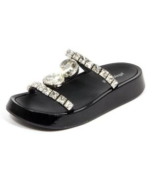 Jeffrey Campbell Zhao Strass Pantoletten - Schwarz