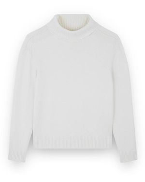 Paul & Shark Riviera Merino Turtleneck Sweater - Weiß