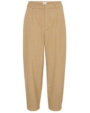 Kaffe Wide Trousers - Natural