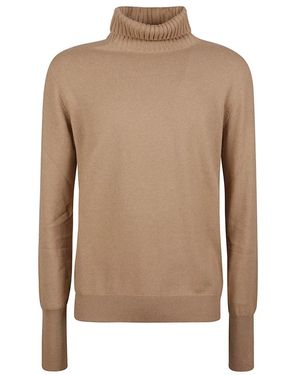 Ballantyne Rollkragenpullover Aus Glattstrick - Braun