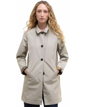 Barbour Single-Breasted Coats - Gray