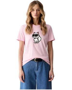 KARL LAGERFELD T-Shirts - Rosa