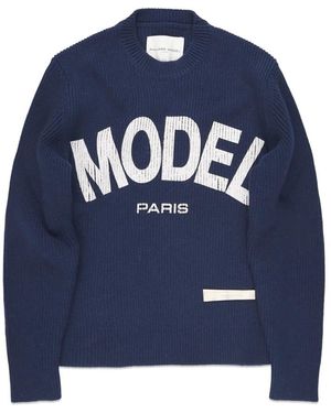 Philippe Model Round-Neck Knitwear - Blue