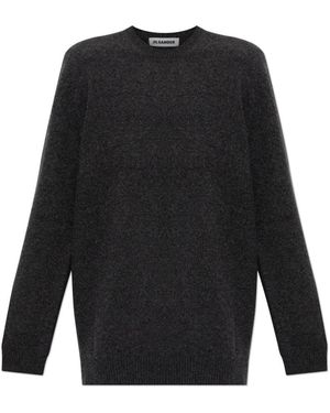 Jil Sander Crew Neck Wool Jumper - Zwart