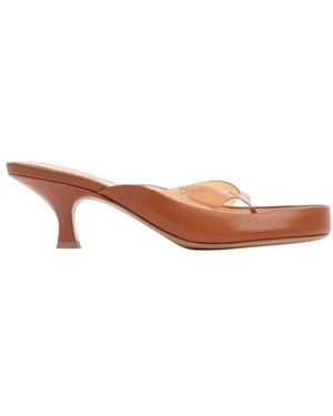 Chloé Heeled Mules - Marrón