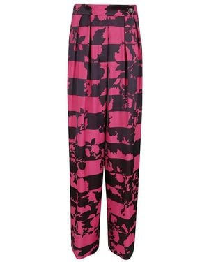 Dries Van Noten Wide Trousers - Red