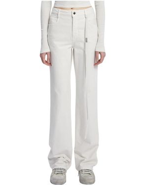 Ann Demeulemeester Straight Jeans - Blanco