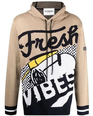 Iceberg Stylische Hoodies Für Männer - Braun
