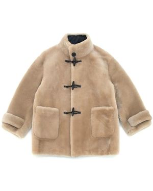 Just things we like Faux Fur & Shearling Jackets - Natural