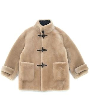 Just things we like Faux Fur & Shearling Jackets - Natural