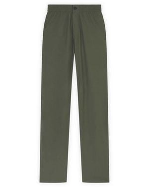 Maison Kitsuné Rechte Broek Met Elastische Taille - Groen