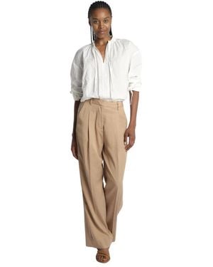 Scotch & Soda Wide Trousers - White