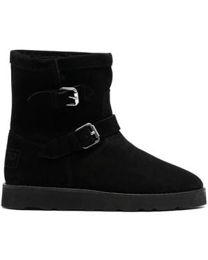 KENZO Schoenen ,Zwart ,Leer Enkellaarsjes