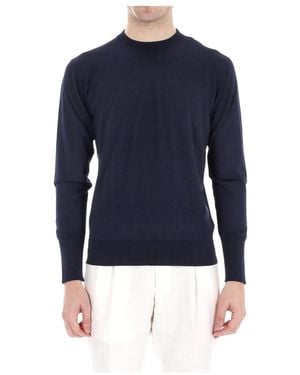 Eleventy Round-Neck Knitwear - Bleu