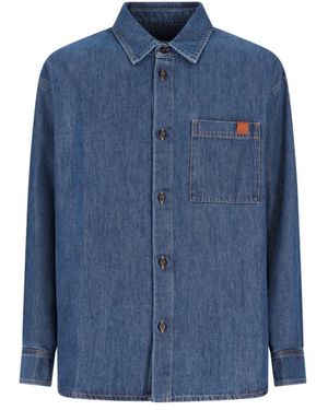 DARKPARK Overhemden ,Blauw ,Katoen Keanu Tencel Patch Pocket Shirt