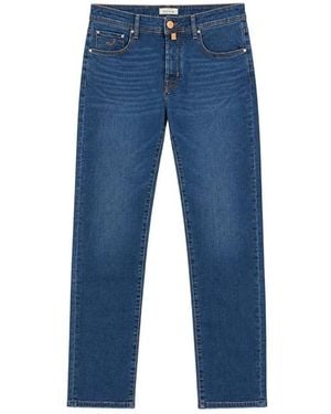 Jacob Cohen Jeans ,Blauw ,Katoen Slim-Fit Jeans