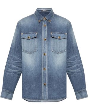 Versace Denim Shirts - Blu