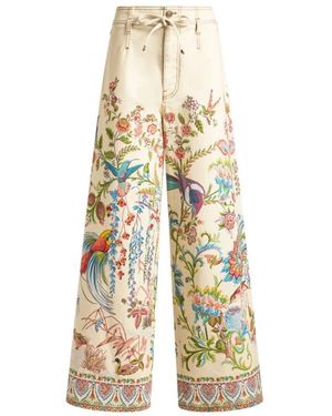Etro Wide Trousers - Amarillo