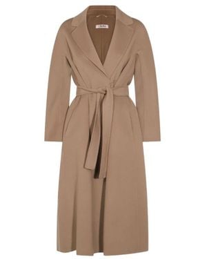 Max Mara Belted Coats - Marrón