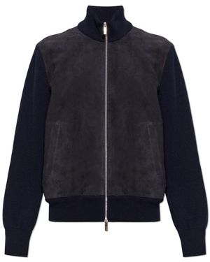 Ferragamo Stehkragenjacke - Blau