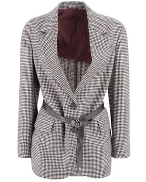 Brunello Cucinelli Blazers - Grey