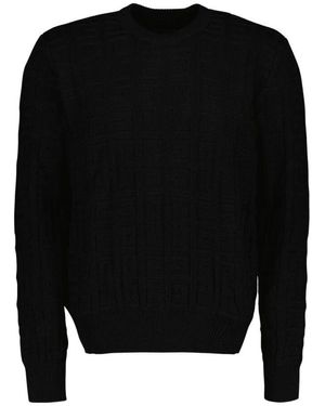 Givenchy 4g kollektion schwarzer baumwollpullover